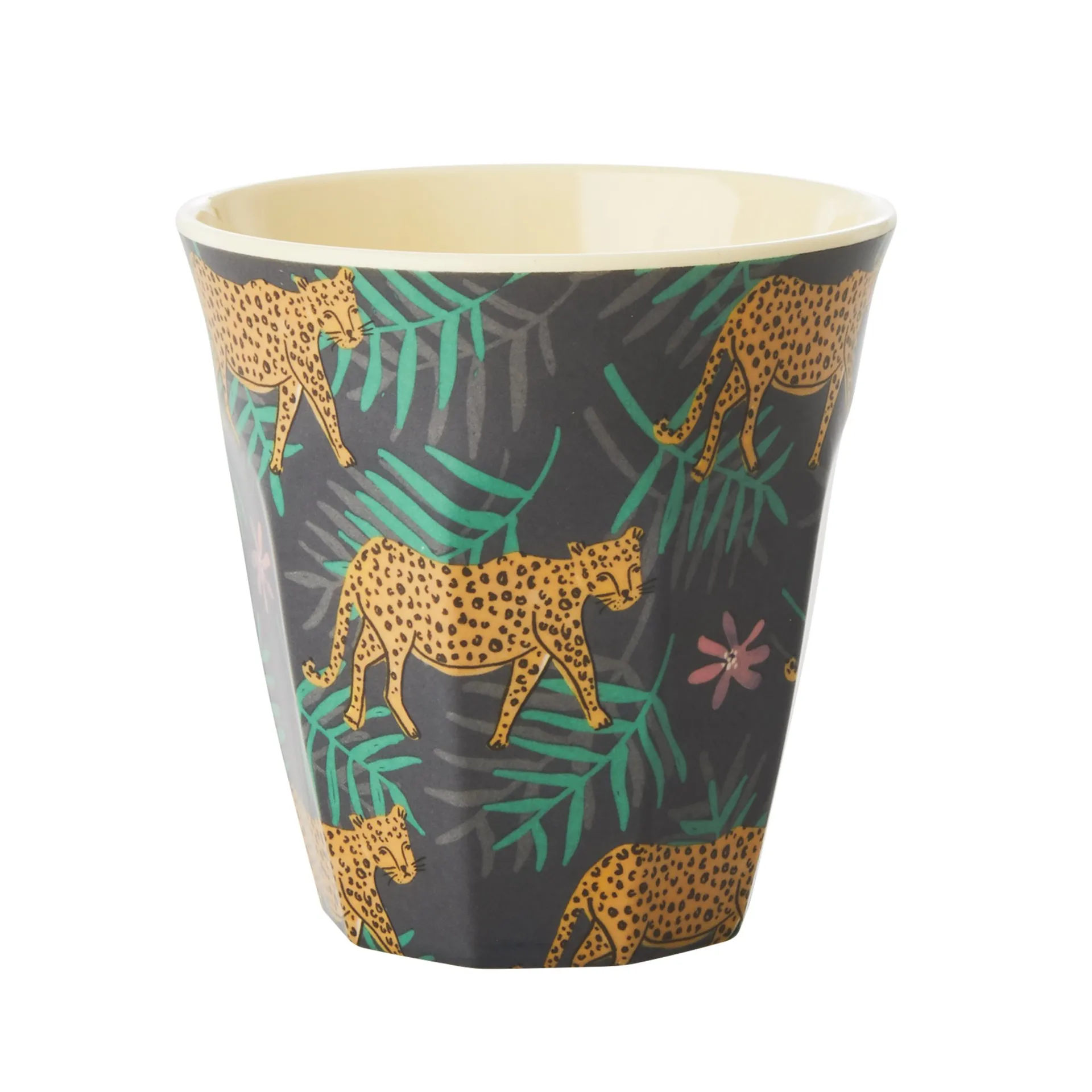 Tasse en mélamine Rice medium, Leopard and leaves RICE