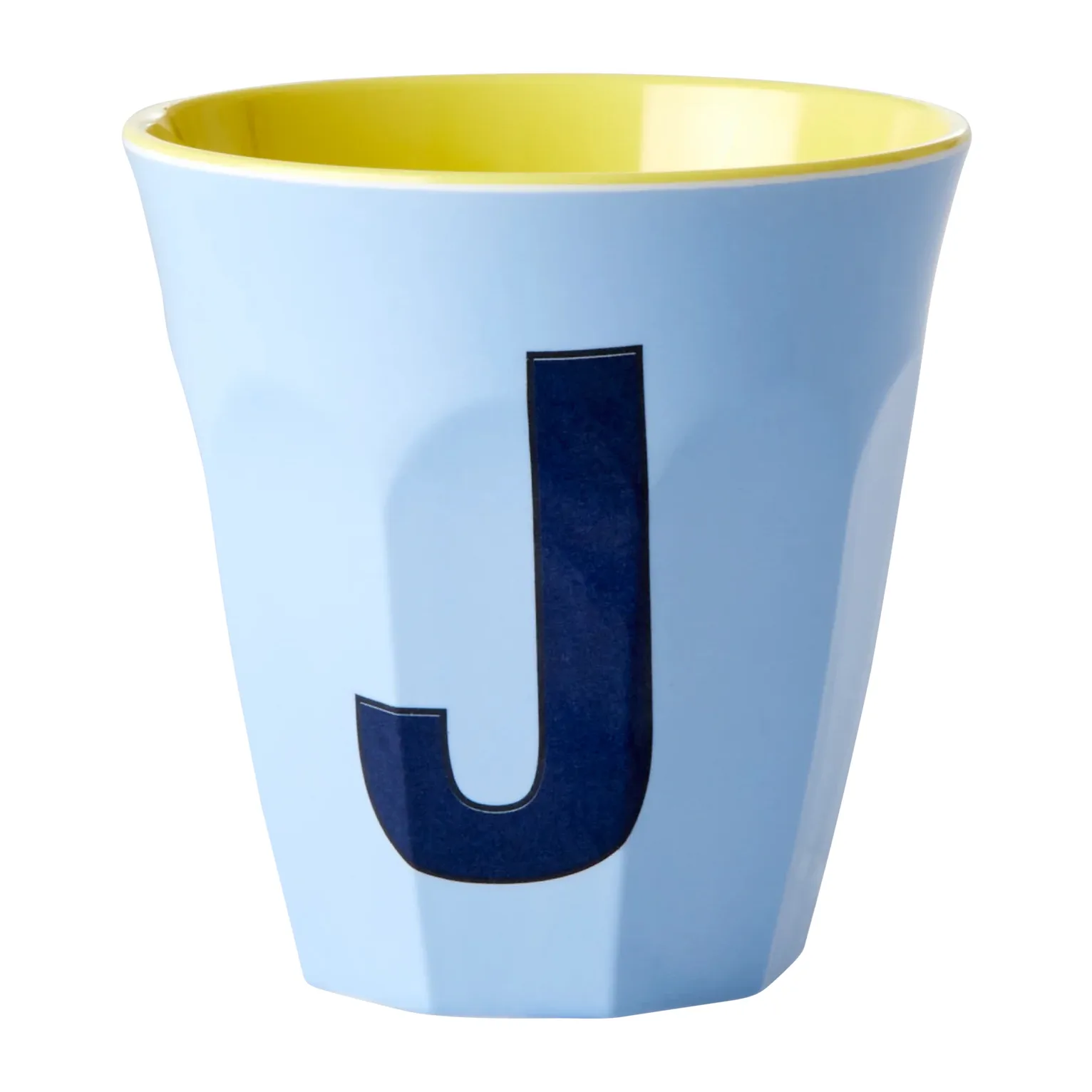 Tasse en mélamine Rice medium lettre J 30 cl, Soft blue RICE