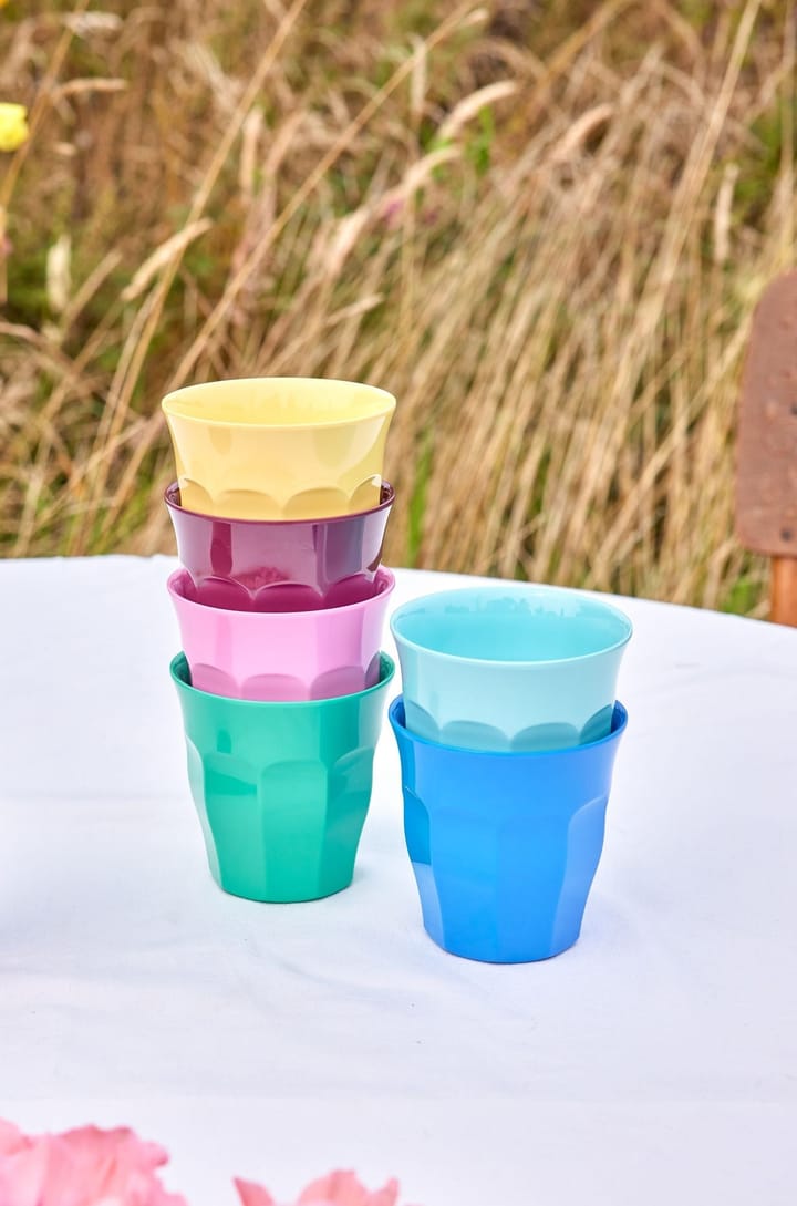Tasse en mélamine Rice medium Lot de 6, Montrez vos vraies couleurs. RICE
