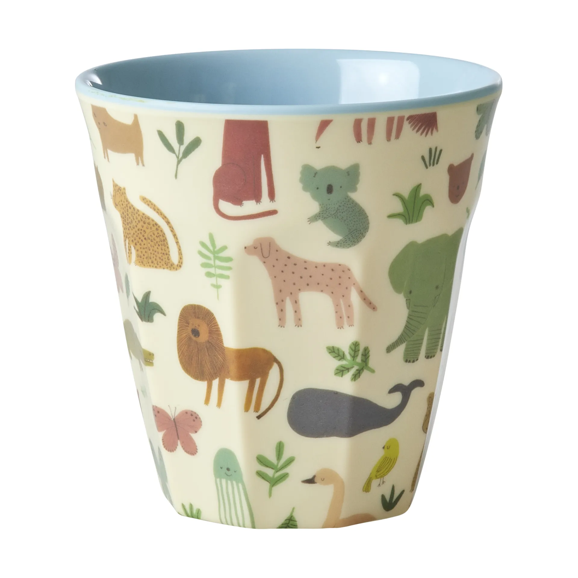 Tasse en mélamine Rice medium, Sweet Jungle Print-Soft blue RICE