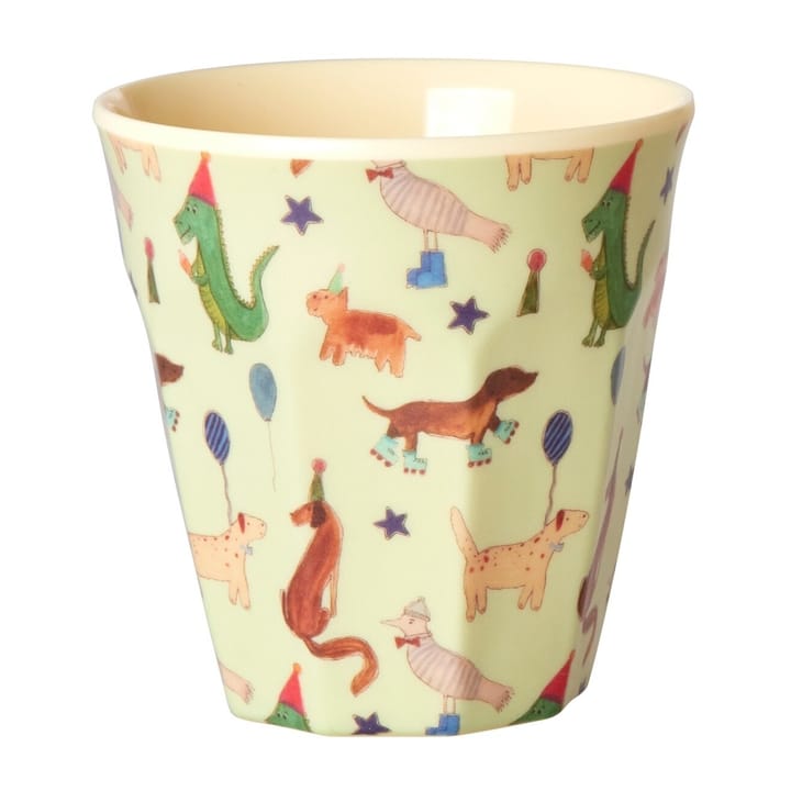 Tasse en mélamine Rice small 20 cl, Animal print-green RICE