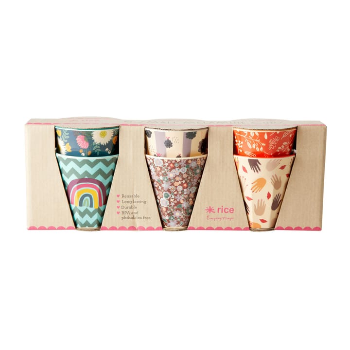 Tasse en mélamine Rice small Lot de 6, Disco ball-prints RICE