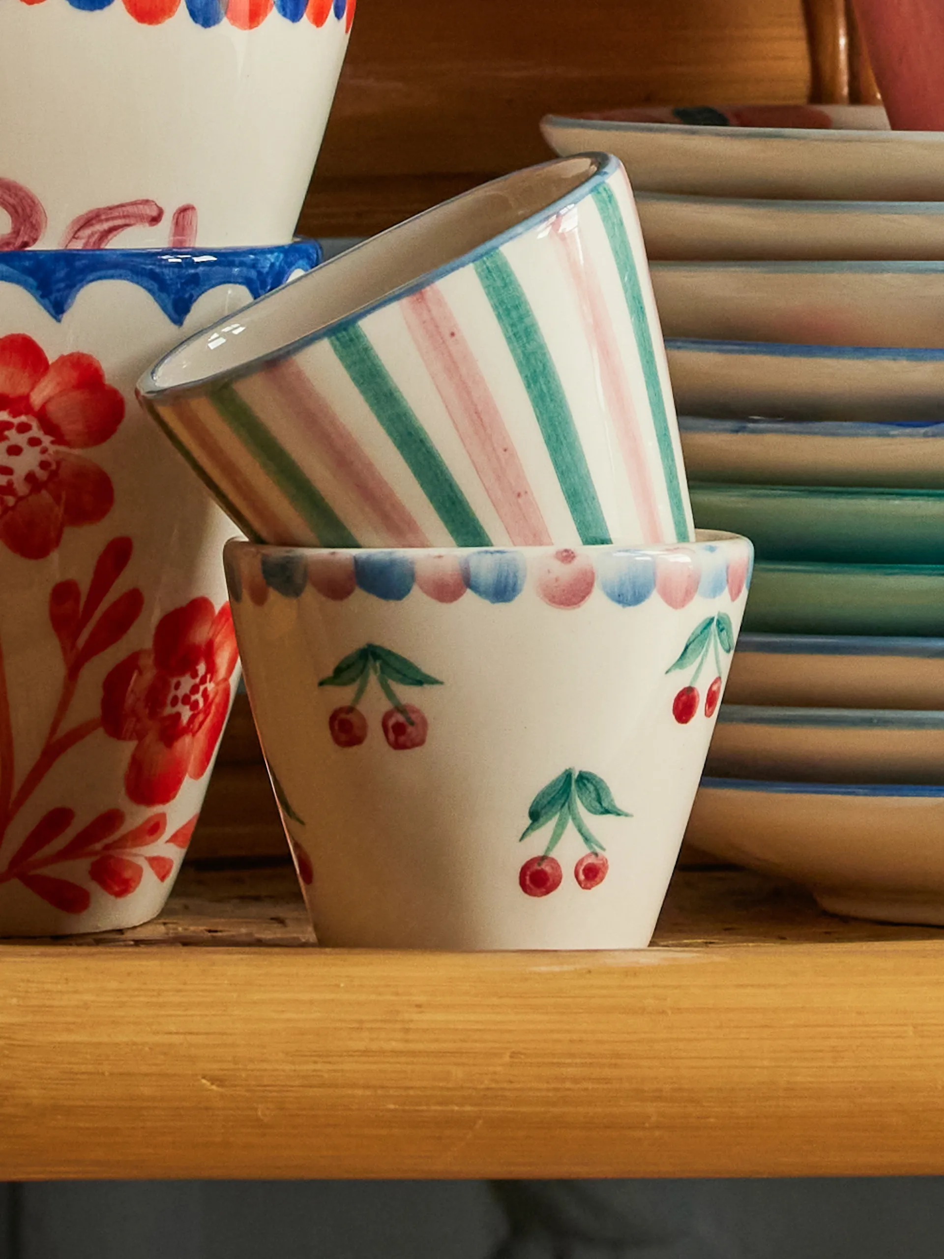 Tasse expresso céramique Rice 7 cl, Cherry RICE