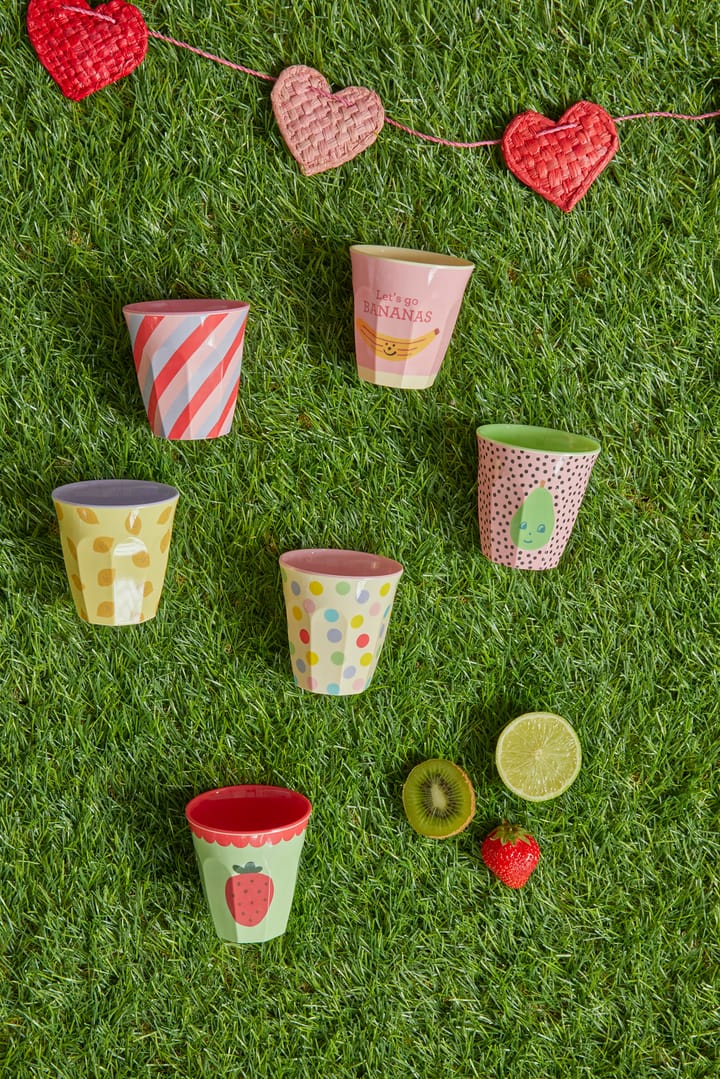 Tasse pour enfant Rice mélamine Lot de 6, Happy fruits RICE