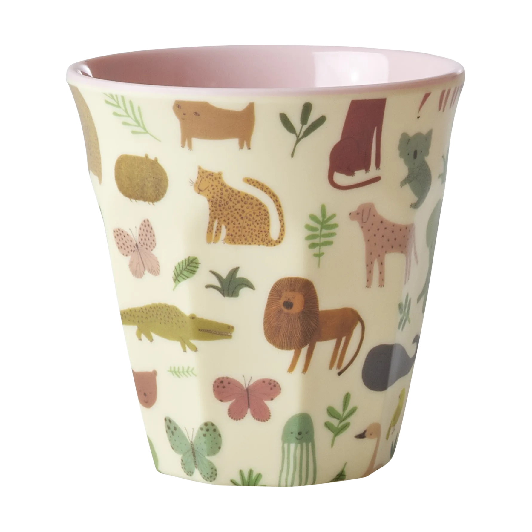 Tasse pour enfant Rice mélamine, Sweet Jungle Print-Soft Pink RICE