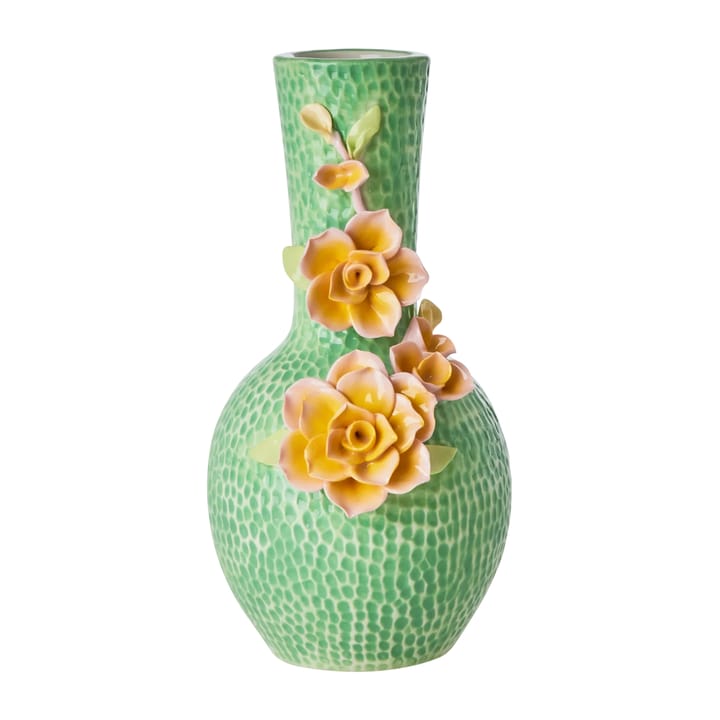 Vase Rice Flower Sculpture 25 cm, Green RICE