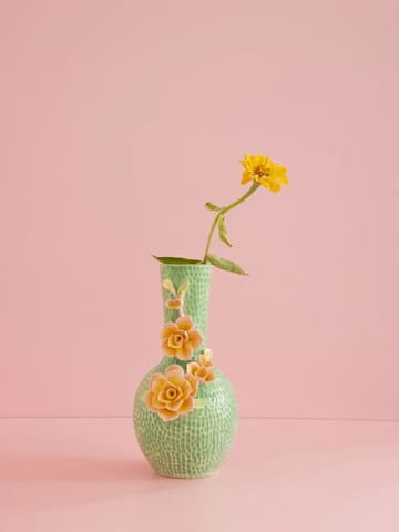 Vase Rice Flower Sculpture 25 cm - Green - RICE