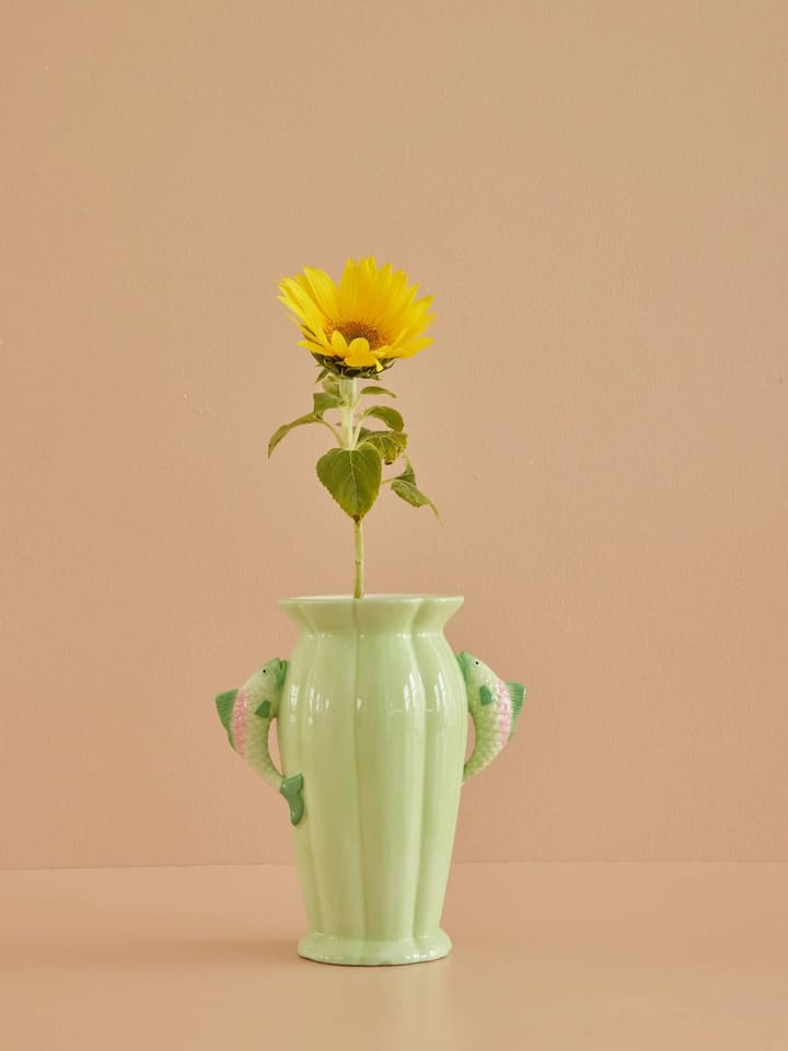 Vase Rice poisson 20 cm, Green RICE