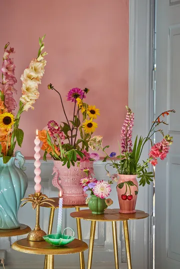 Vase Rice seahorse large 25 cm - Pink - RICE