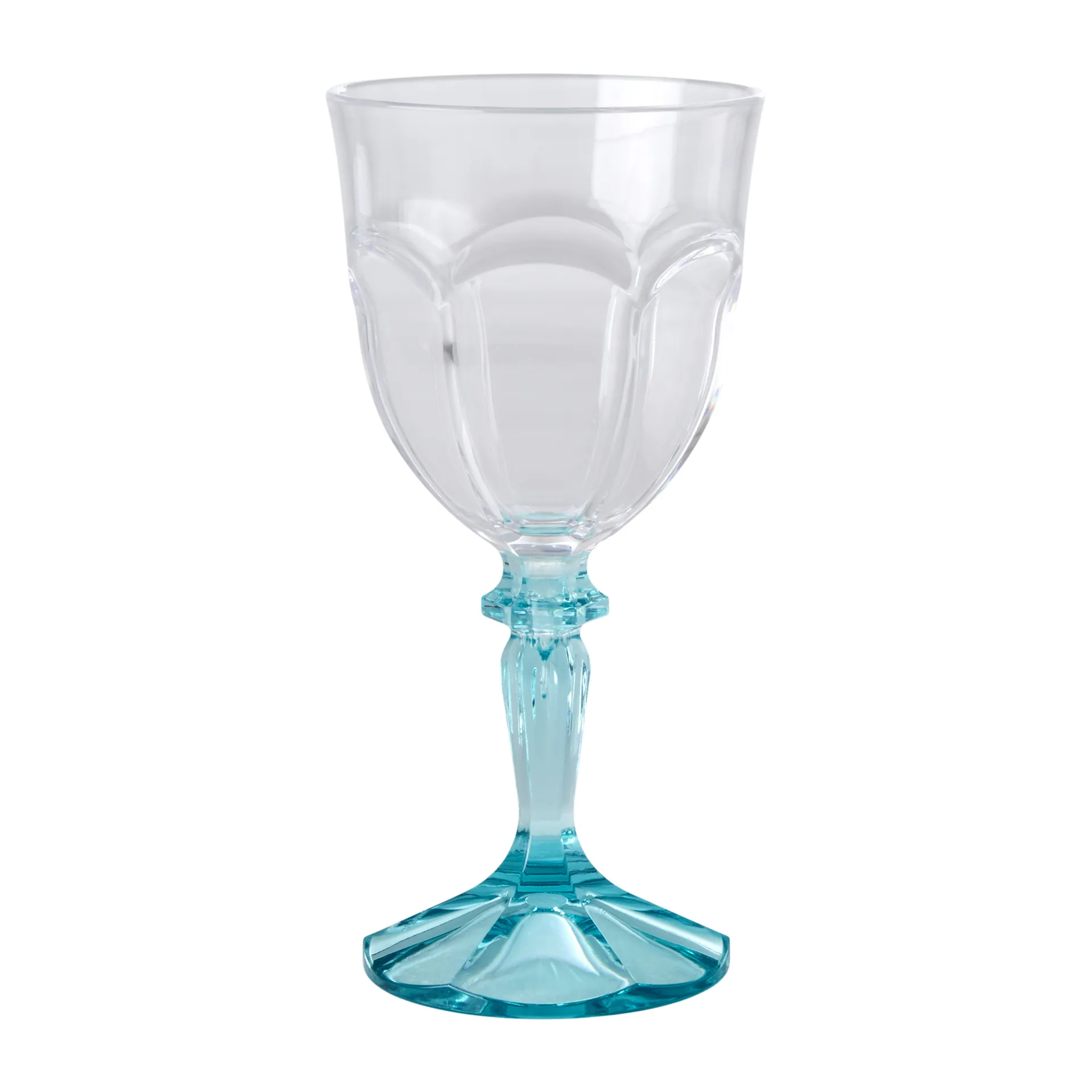 Verre à vin en acrylique Rice Two Tone 26,6 cl, Clear-menthe RICE