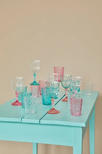 Verre à vin en acrylique Rice Two Tone 26,6 cl - Clear-menthe - RICE