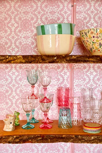 Verre à vin en acrylique Rice Two Tone 26,6 cl - Clear-menthe - RICE