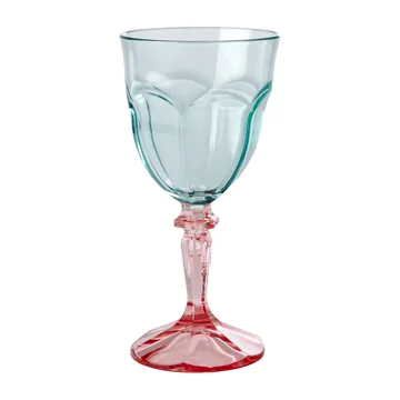 Verre à vin en acrylique Rice Two Tone 26,6 cl - Mint-pink - RICE