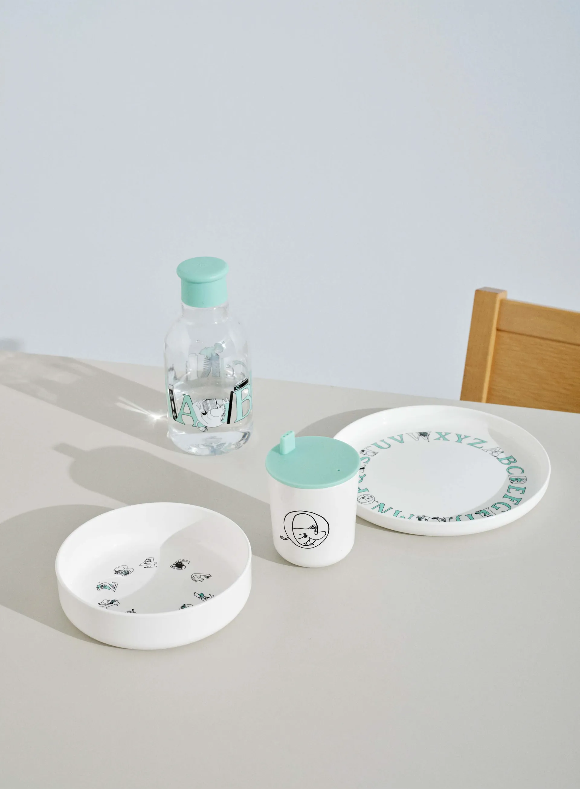 Bouteille à eau DRINK-IT Moomin ABC 0,5 litre, Turqouise RIG-TIG