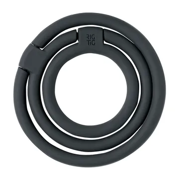 Dessous de plat CIRCLES Ø13 cm - Noir - RIG-TIG