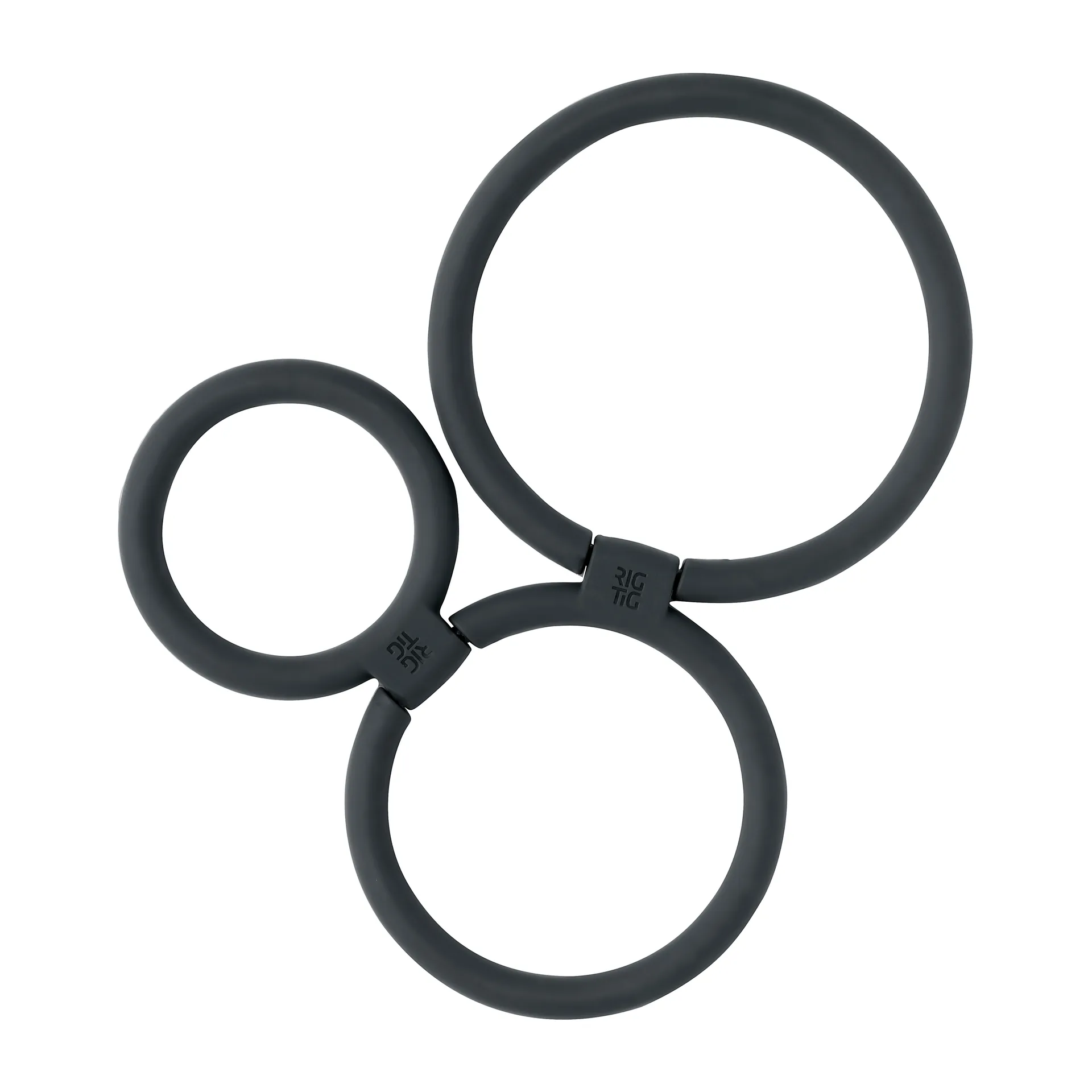 Dessous de plat CIRCLES Ø13 cm, Noir RIG-TIG