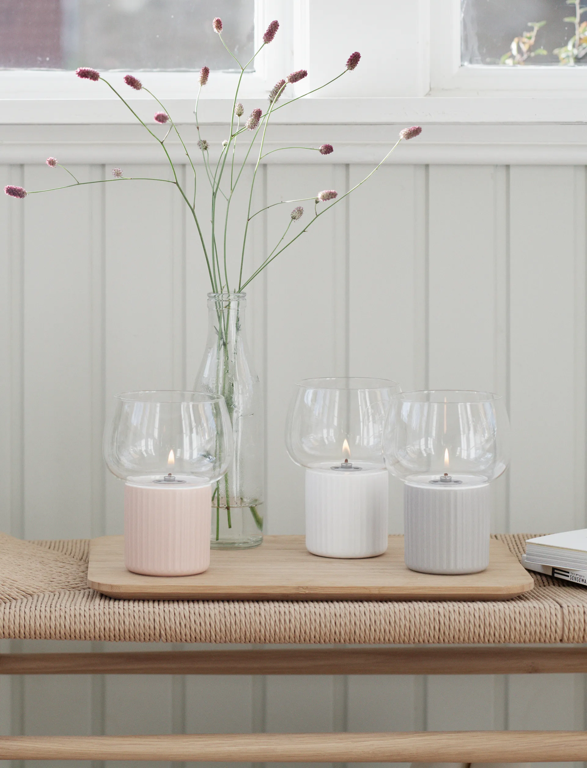 Lampe à huile ouragan HYGGE 16 cm, Blanc RIG-TIG