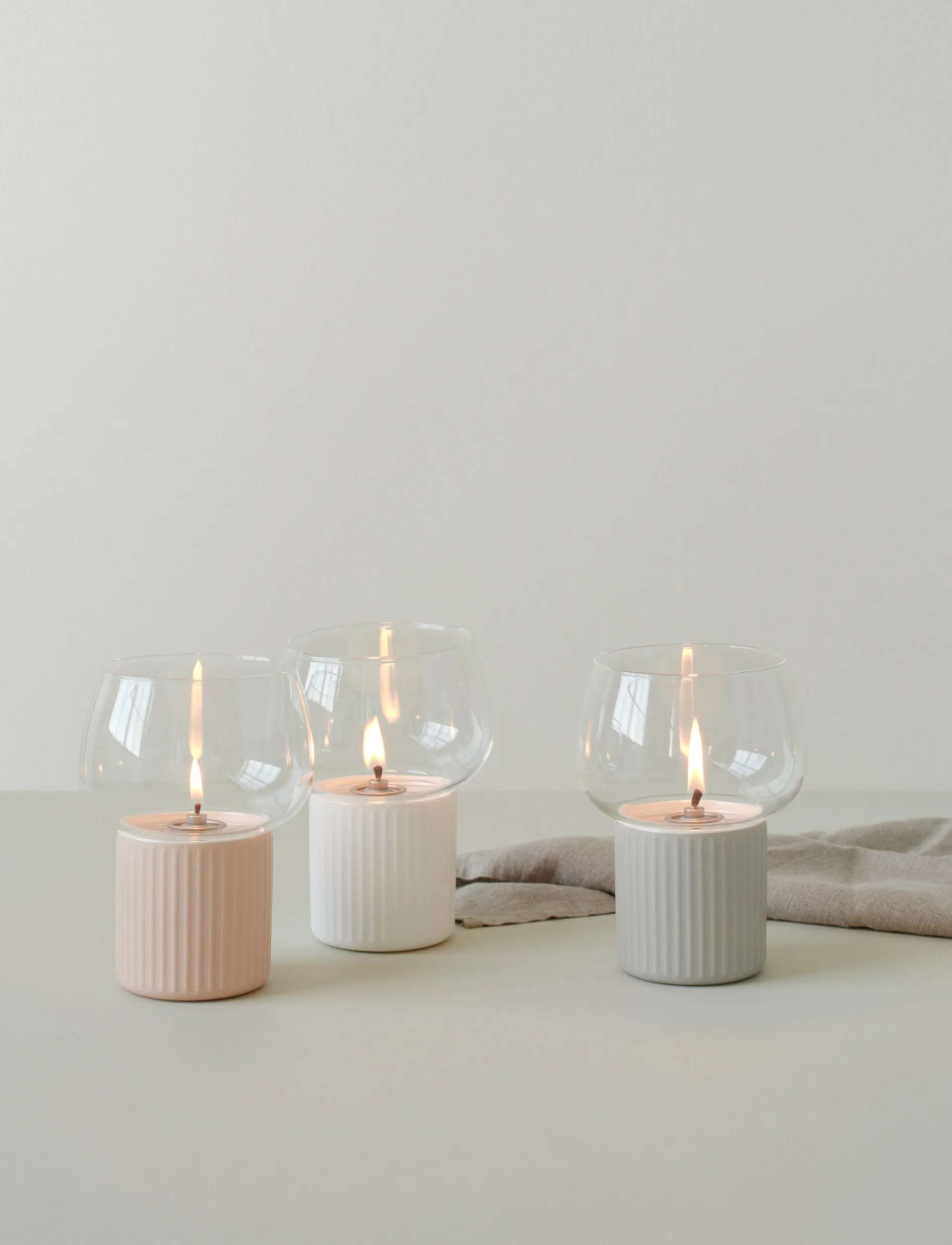 Lampe à huile ouragan HYGGE 16 cm, Gris RIG-TIG