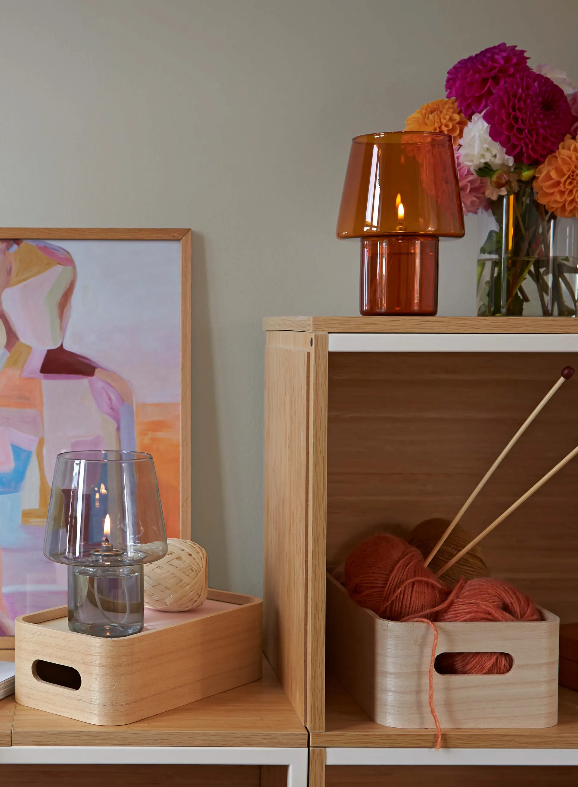 Lampe à huile VIVA 16,5 cm, Smoke RIG-TIG