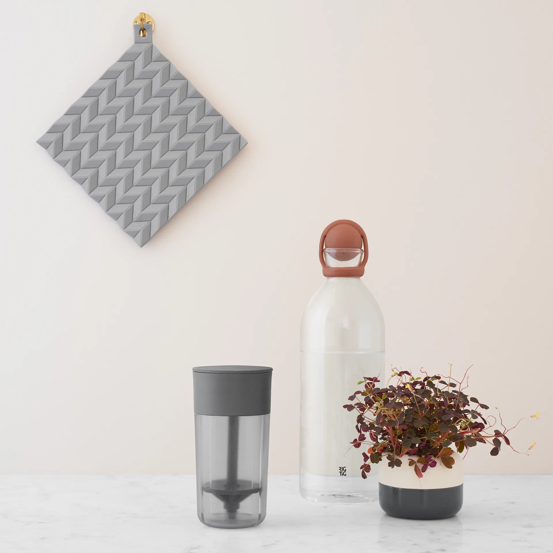 Manique HOLD-ON lot de 2, gris clair RIG-TIG