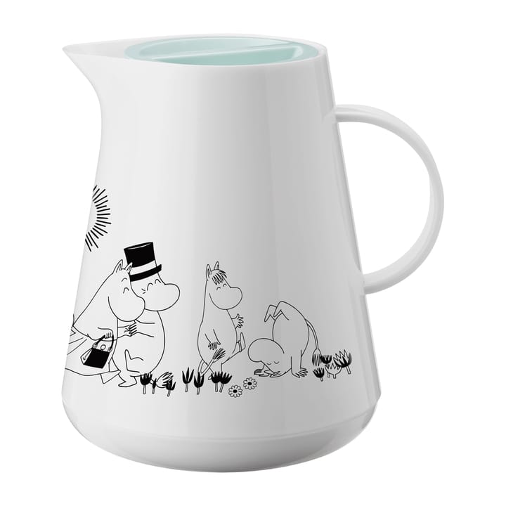 Pichet thermos HOTTIE Moomin 1 l, White-dusty green RIG-TIG