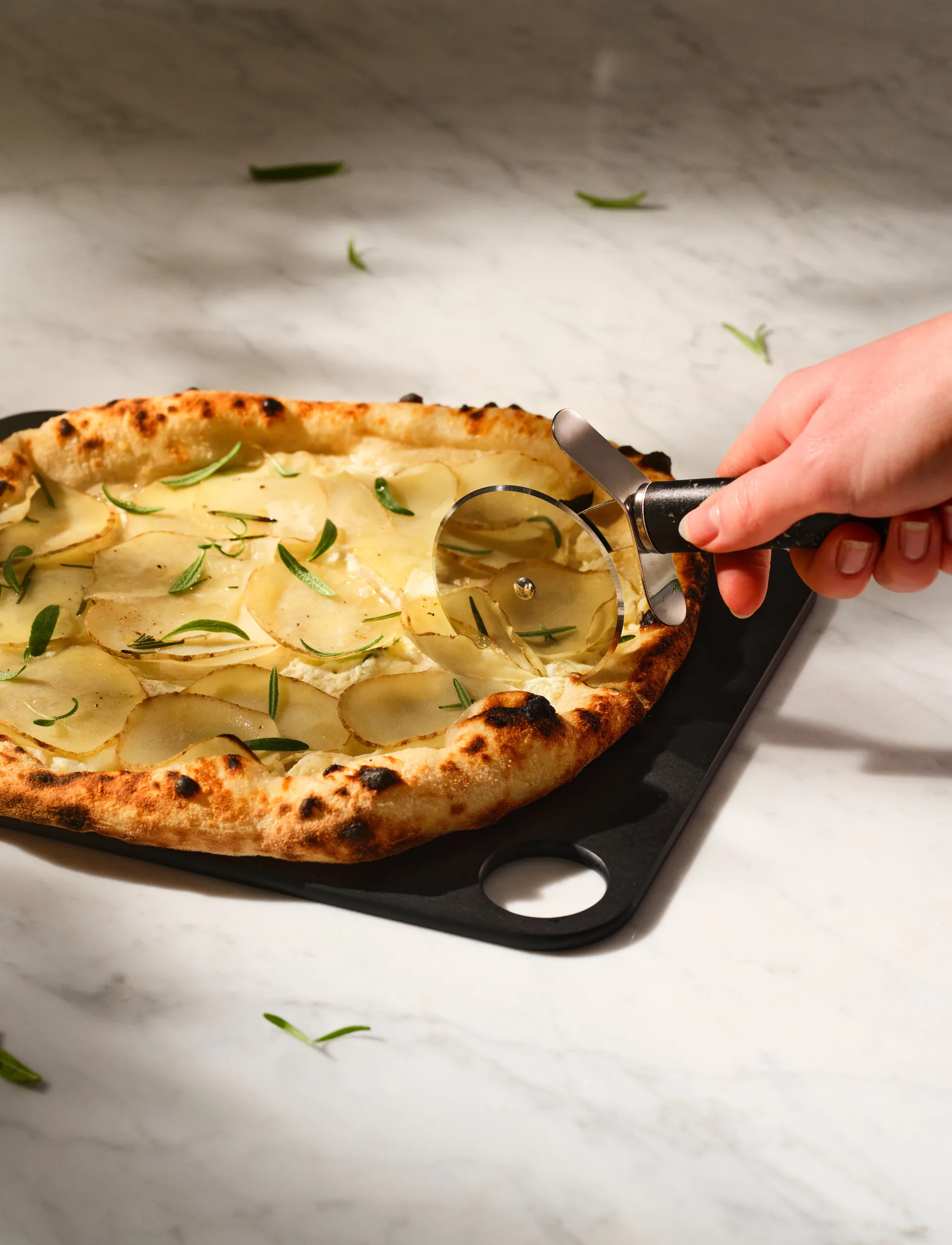 Roulette à pizza REDO 18,2 cm, Black RIG-TIG