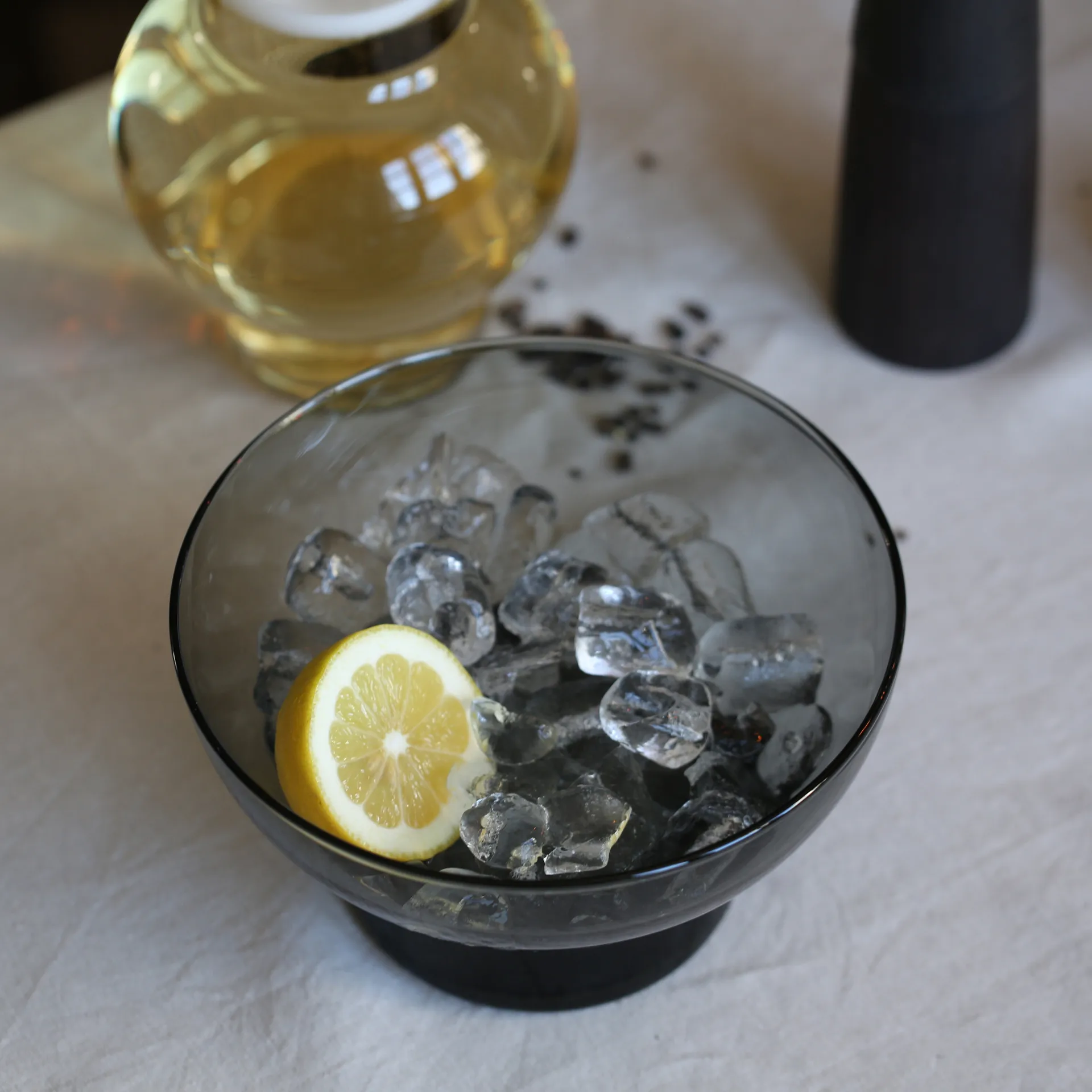 Bol en verre No 51, Gris fumé Ro Collection