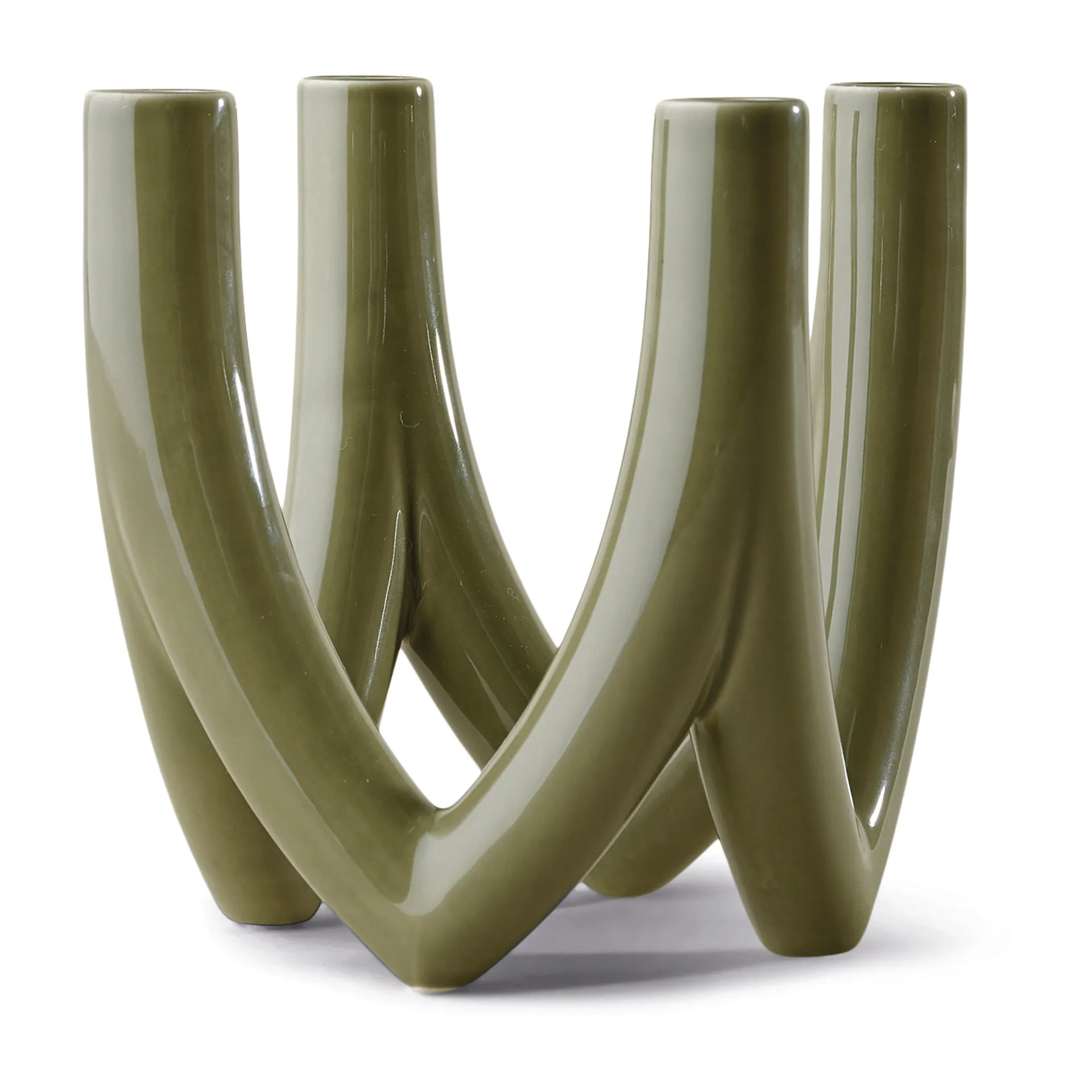 Bougeoir Chandelier no. 56, Olive green Ro Collection