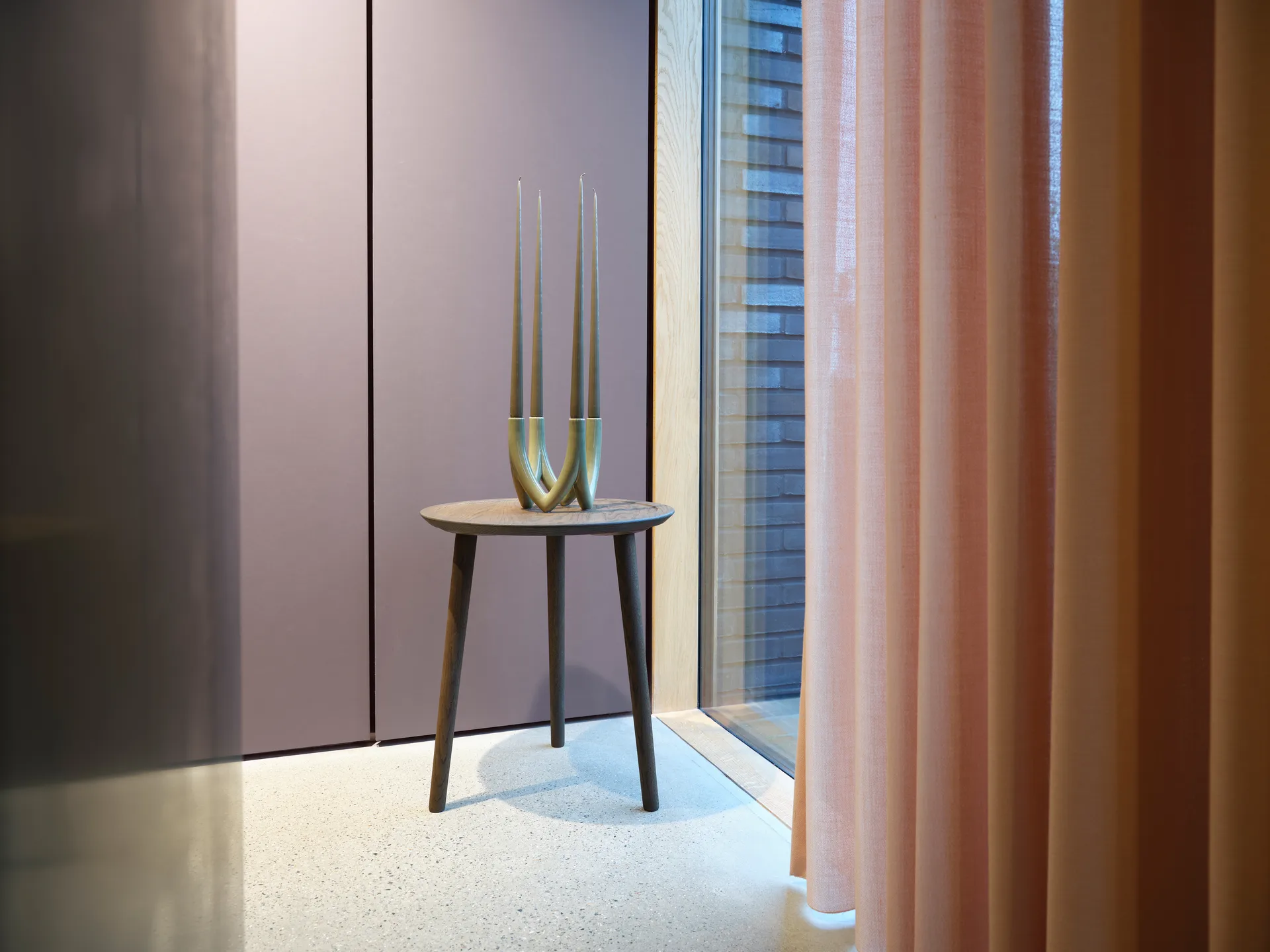 Bougeoir Chandelier no. 56, Olive green Ro Collection