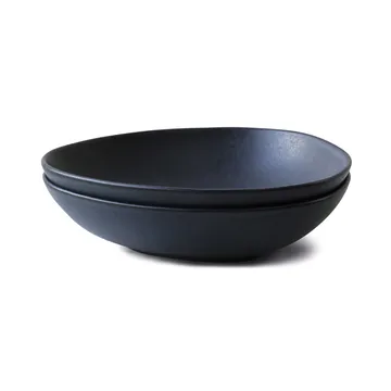 Deep plate no.52 Lot de 2 - Lava stone - Ro Collection