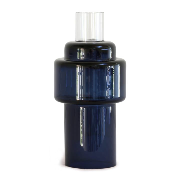 Glass candlestick no. 55 - Indigo blue - Ro Collection