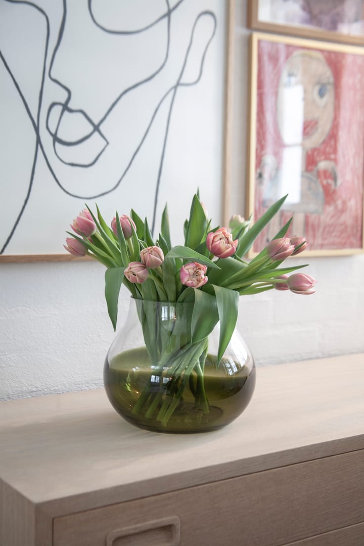 Vase à fleurs No 23, Moss green Ro Collection