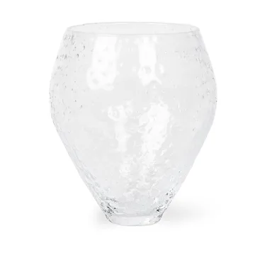 Vase en verre Crushed medium - Clear - Ro Collection