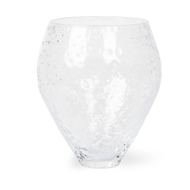 Vase en verre Crushed medium - Clear - Ro Collection
