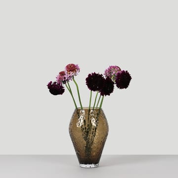 Vase en verre Crushed small - Sepia brown - Ro Collection