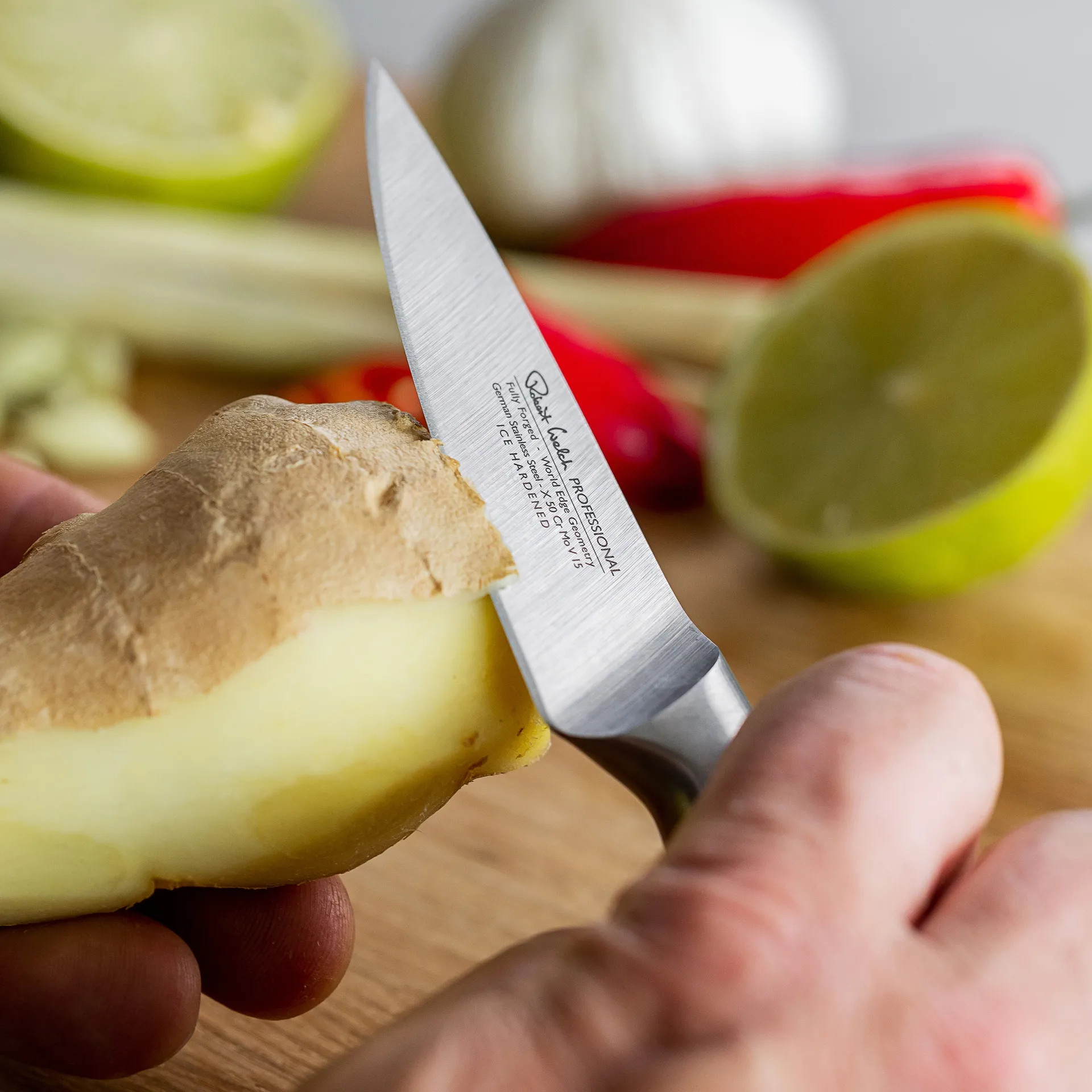 Couteau à éplucher Robert Welch Professional 9 cm, Acier inoxydable Robert Welch