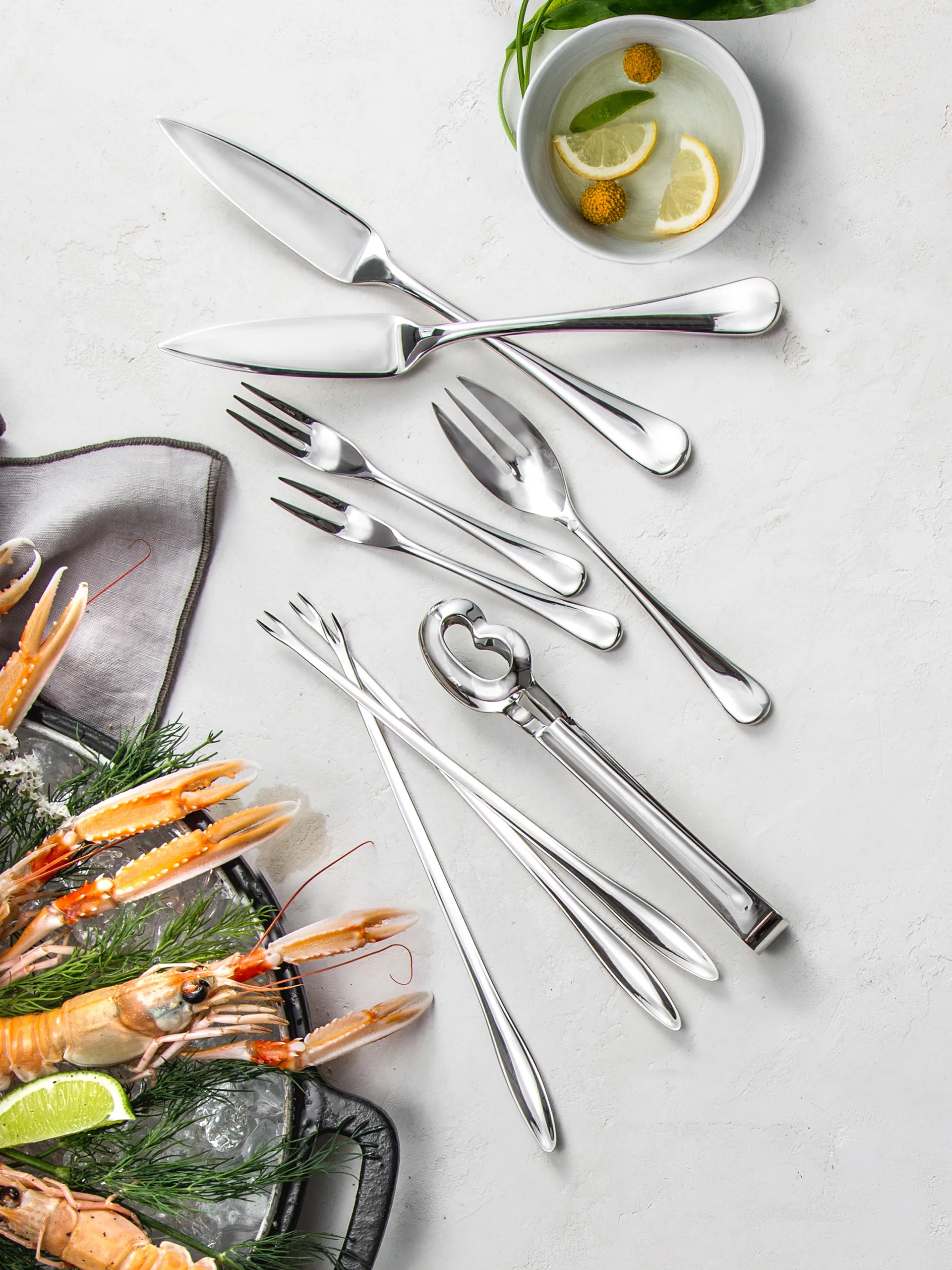 Couteau à poisson effet miroir Radford, Acier inoxydable Robert Welch