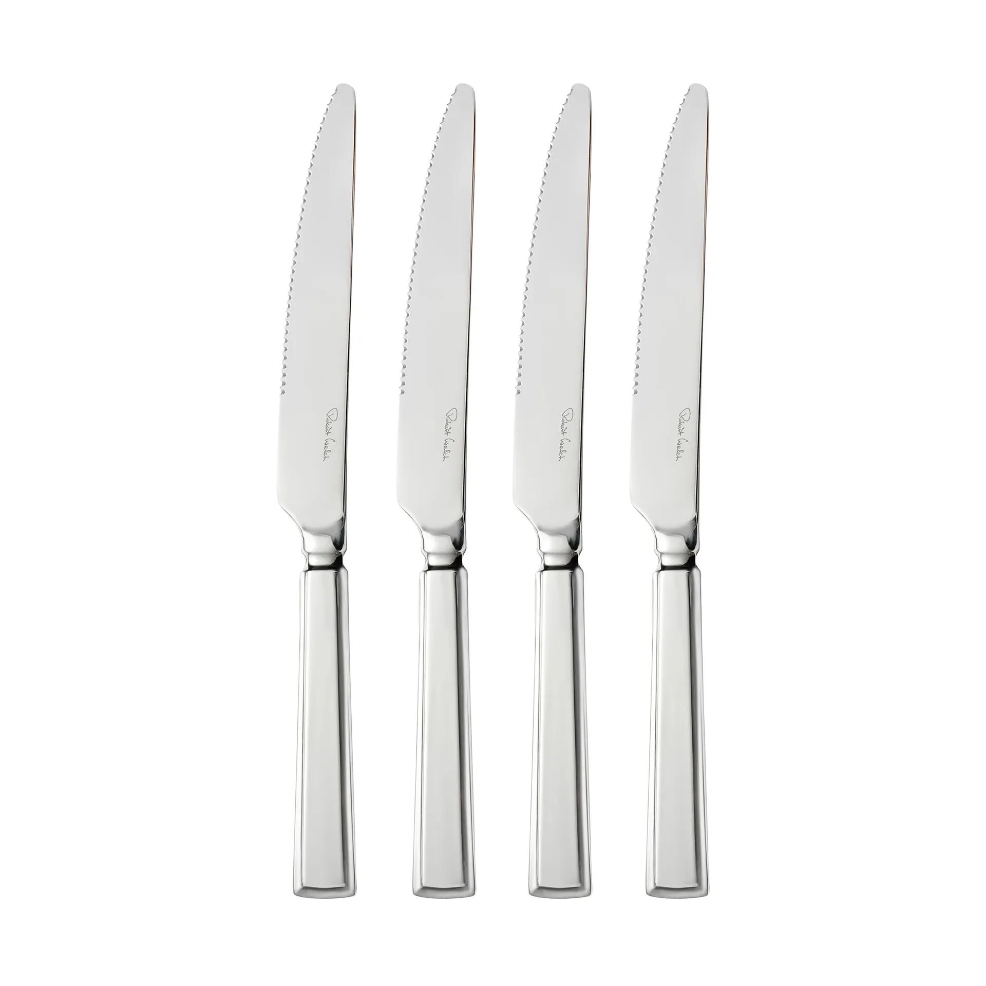 Couteau à steak Fairford bright, Acier inoxydable, lot de 4 Robert Welch