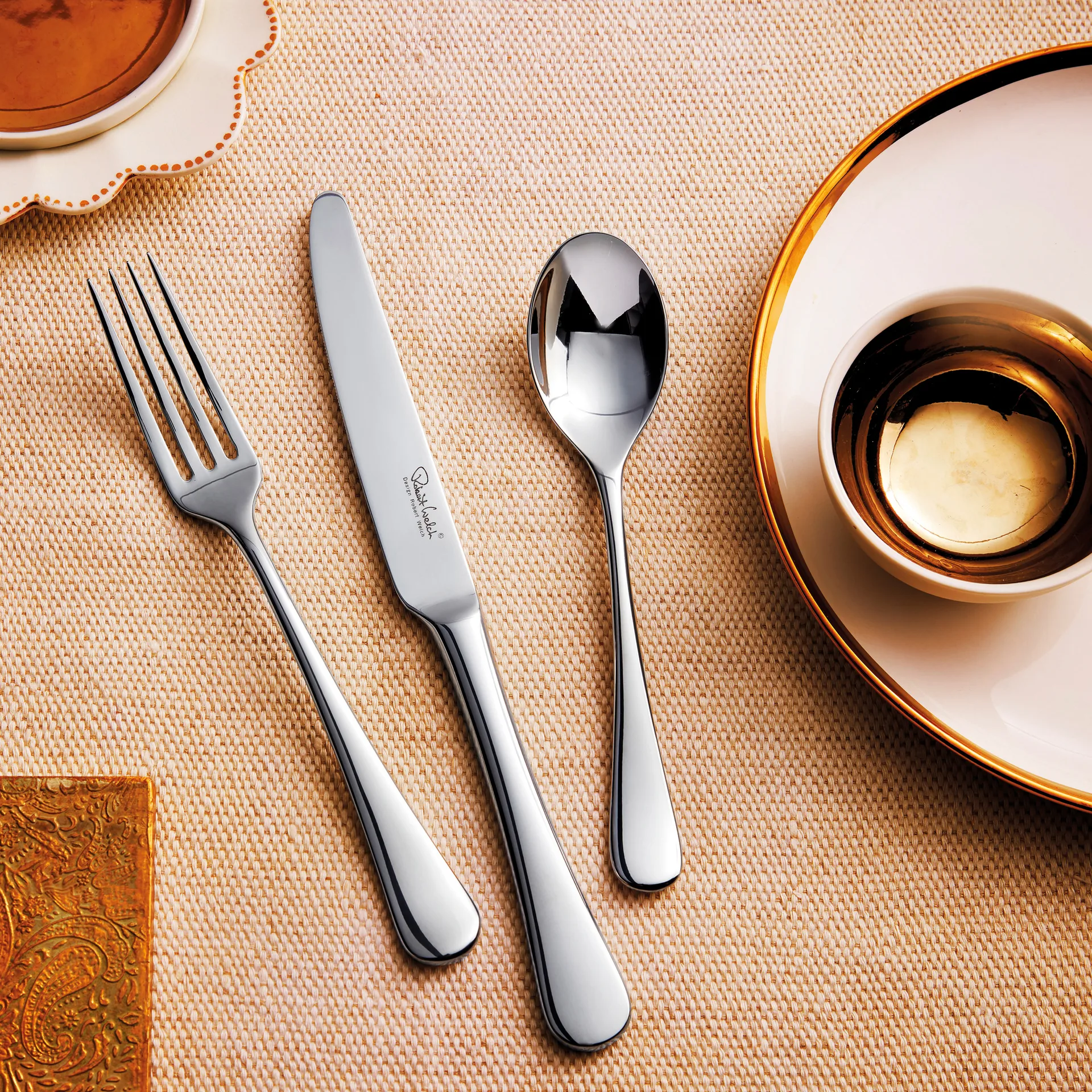 Couteau de table effet miroir Radford, Acier inoxydable Robert Welch