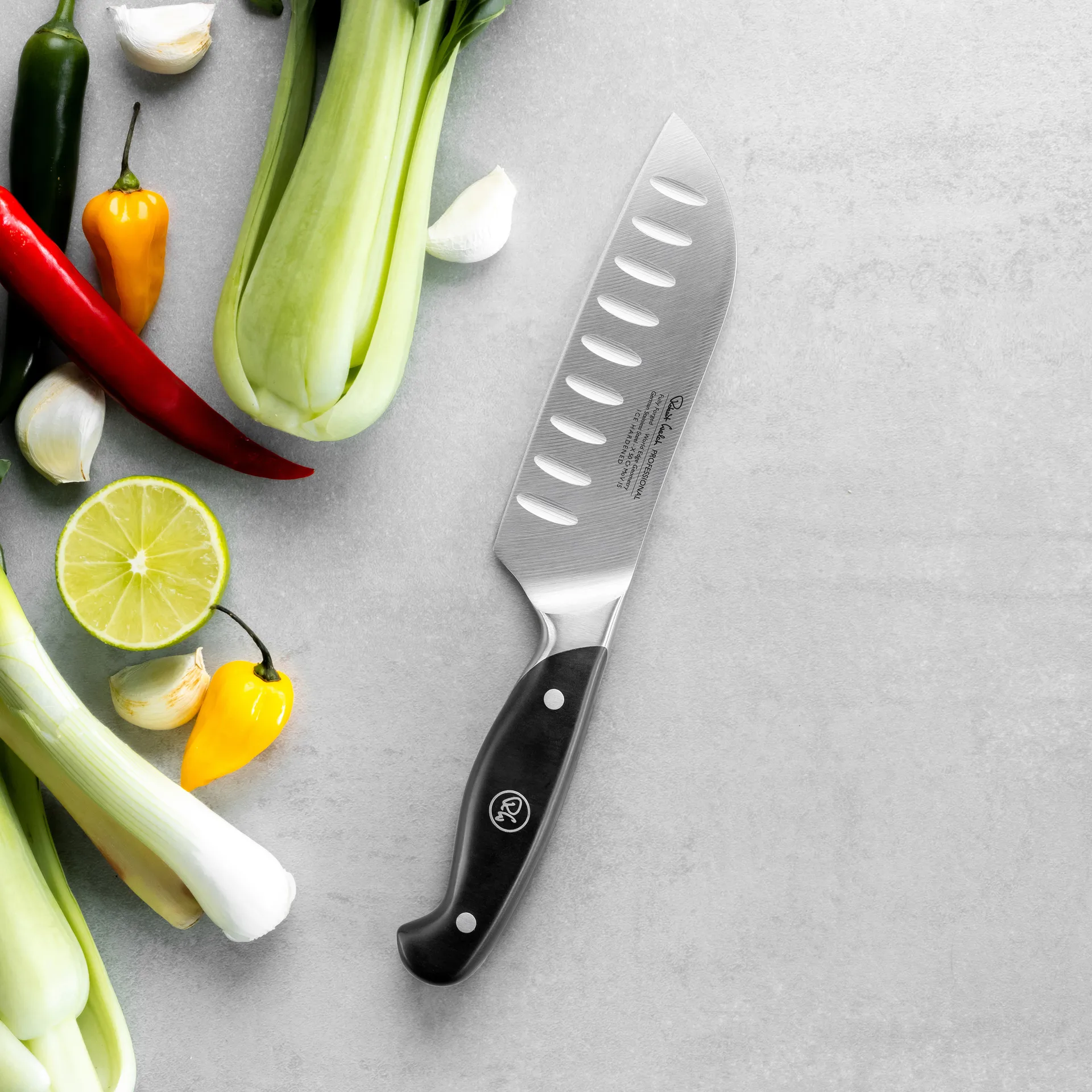 Couteau Santoku Robert Welch Professional 14 cm, Acier inoxydable Robert Welch