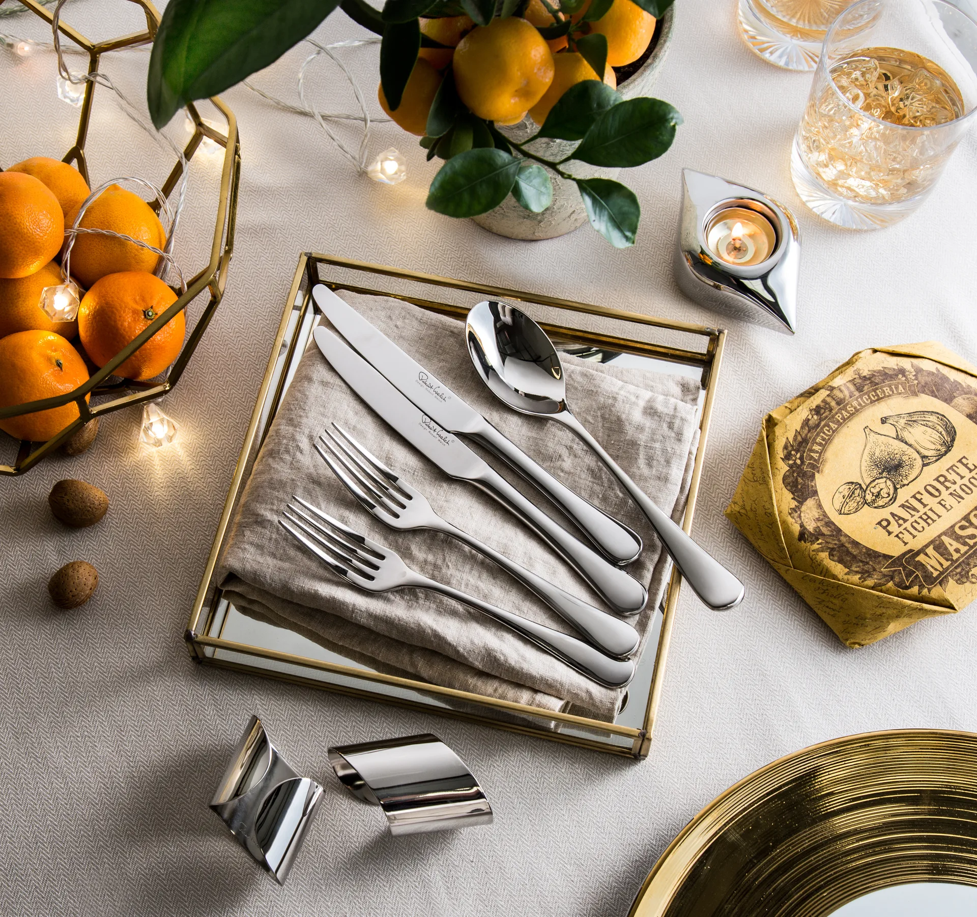 Couverts effet miroir Radford, 24 pièces Robert Welch