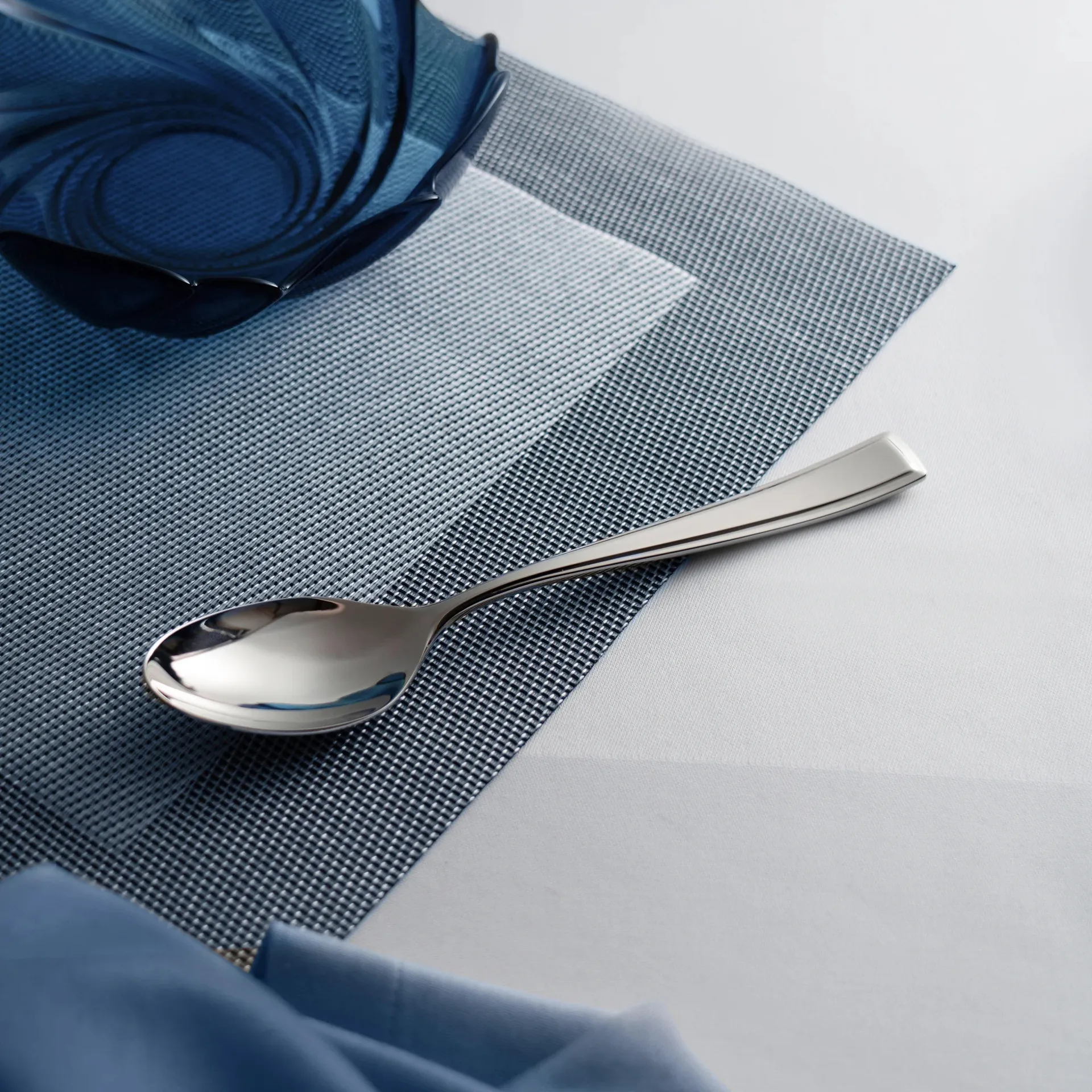 Cuillère à dessert Fairford bright, Acier inoxydable, 18,4 cm Robert Welch