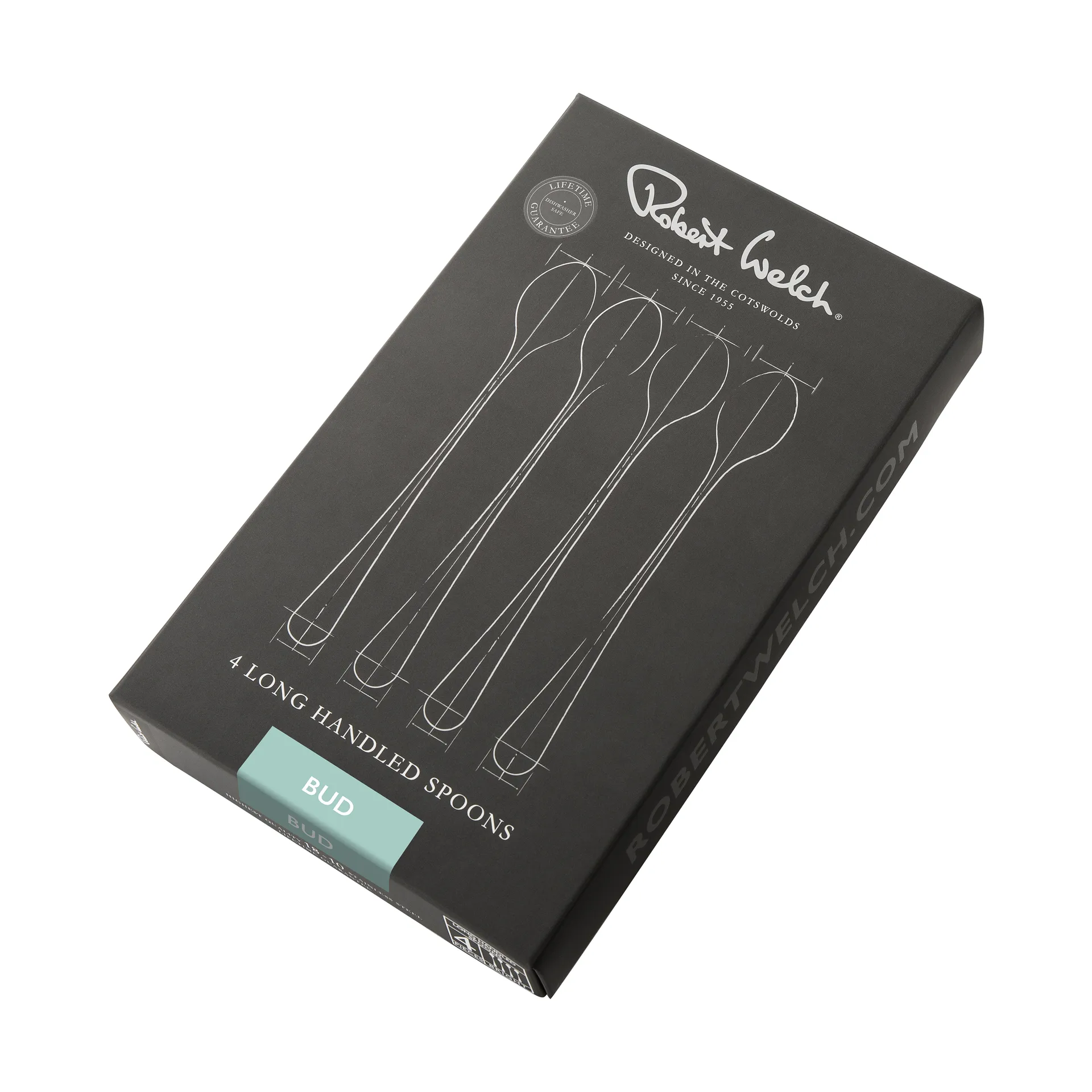 Cuillère à latte Bud Bright 4 pièces, Acier inoxydable Robert Welch