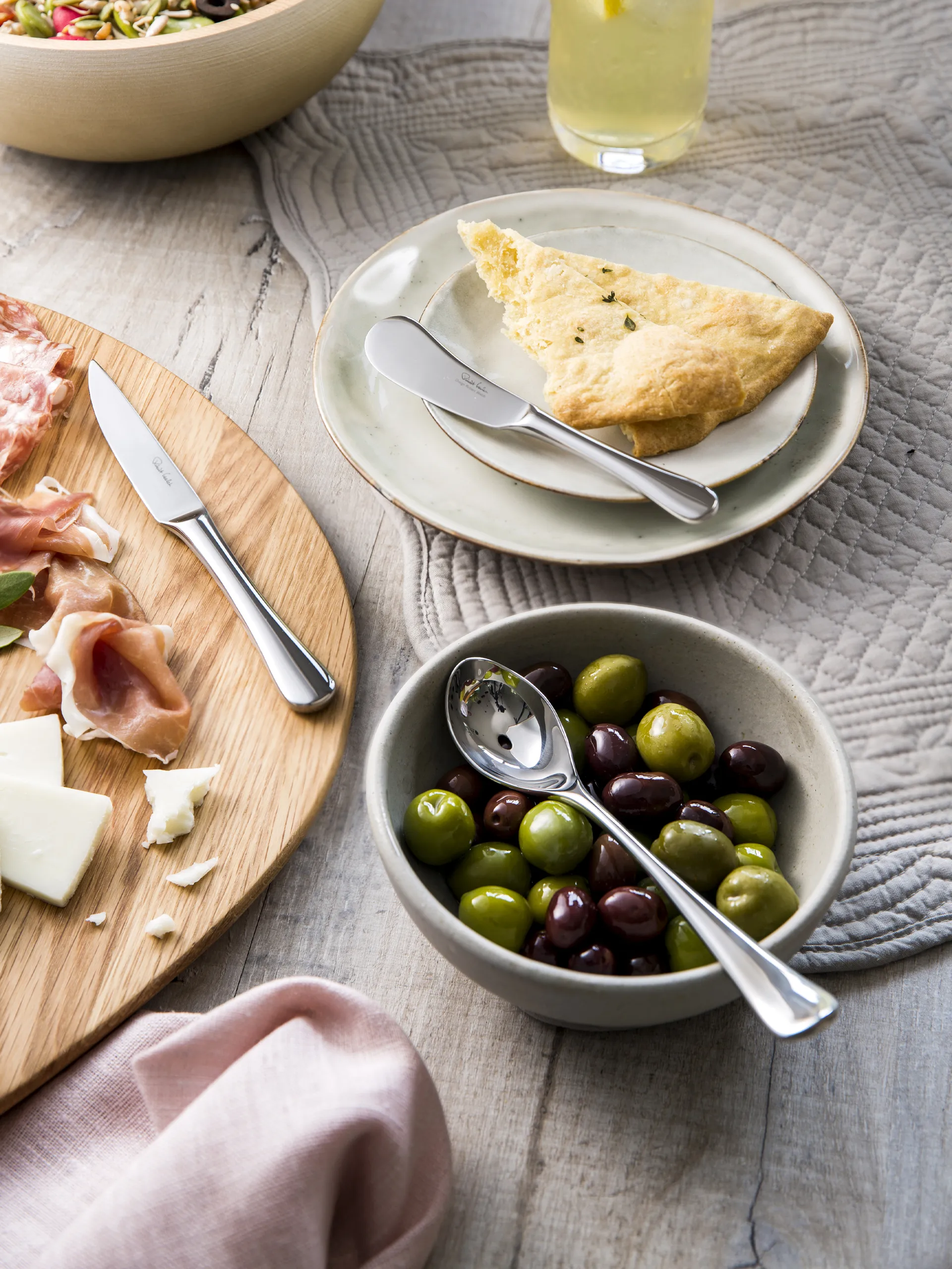 Cuillère à olive effet miroir Radford, Acier inoxydable Robert Welch