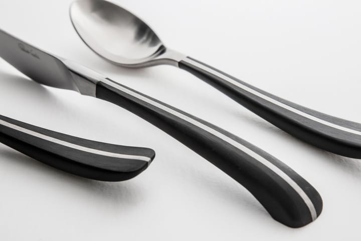 Cuillère à thé Contour, Noir Robert Welch