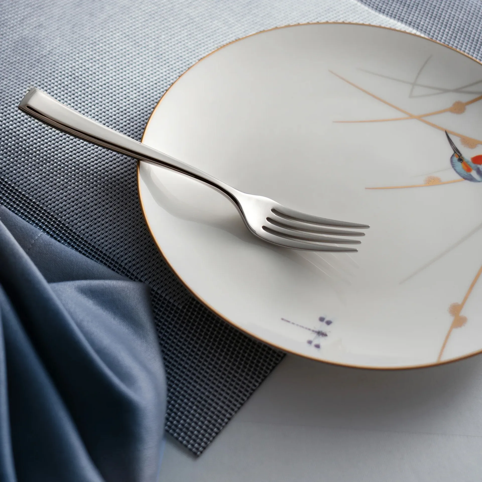 Fourchette à entrée Fairford bright, Acier inoxydable, 18,2 cm Robert Welch