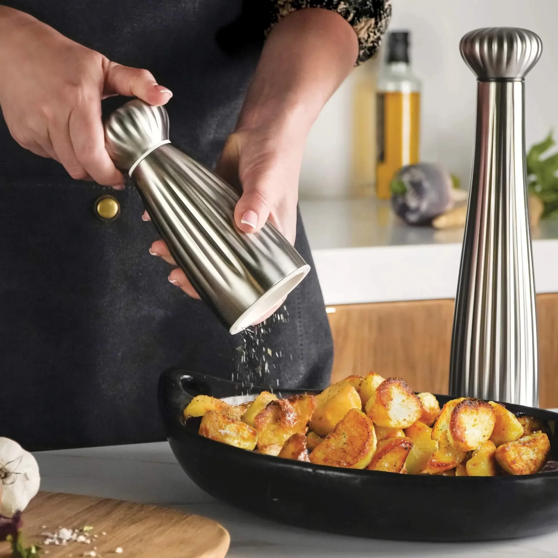 Moulin à sel Palm Satin, Small-acier inoxydable Robert Welch