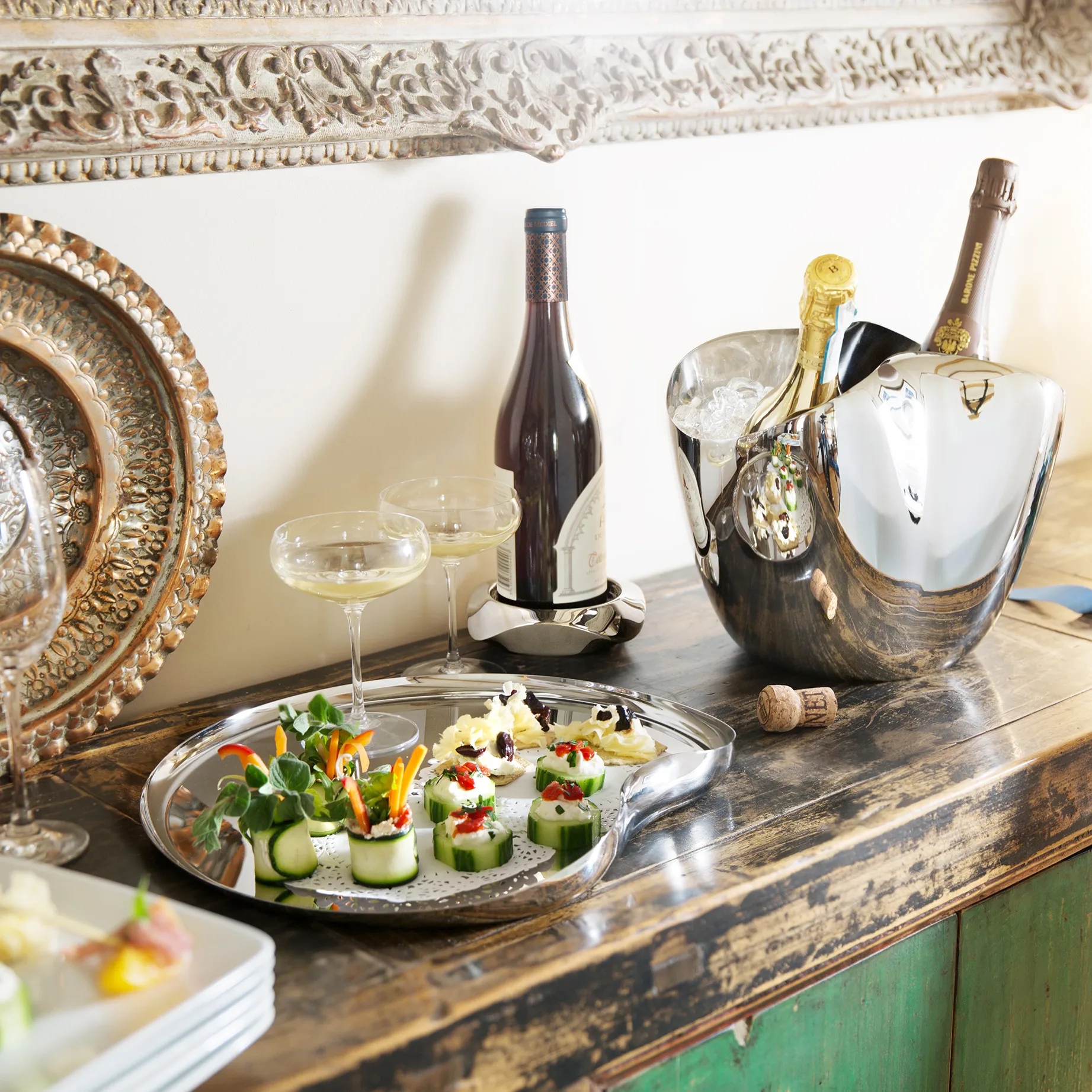 Plat à service Drift 36cm, Transparent Robert Welch