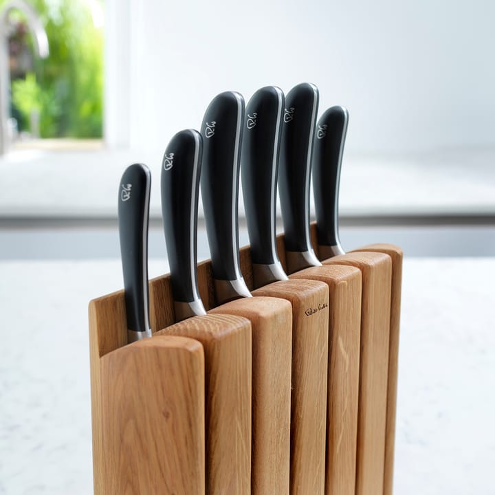 Range-couteaux Signature Book Oak Set 7 Pièces de Robert Welch 