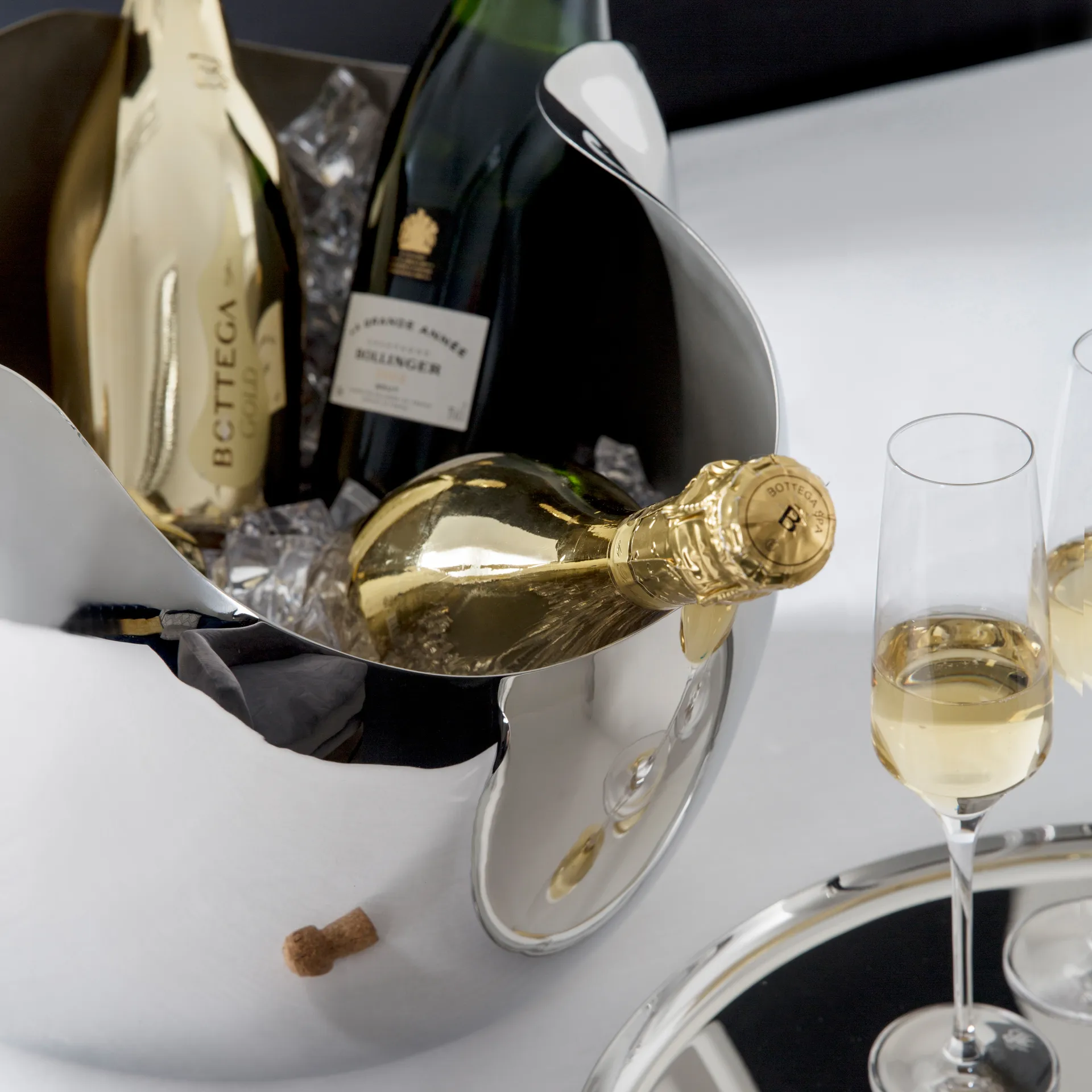Refroidisseur à champagne Drift 27 cm, Acier inoxydable Robert Welch